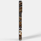 カスタマイズフェイク可能なレザー抽象芸術 Case-Mate iPhoneケース (裏面 / 右)