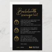 カスタマイズフェイク可能な金ゴールドブラックバチェロレッテ狩り (正面/裏面)