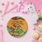 カスタマイズフェスタの誕生日の紙皿 ペーパープレート (パーティー)