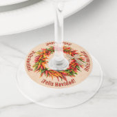 カスタマイズフェスティバルサウスウエストチリストラリース ワイングラスタグ (クローズアップ)