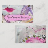 カスタマイズフェミニン可能なプロファイル·カード# 9826Fem Busi 名刺 (正面/裏面)