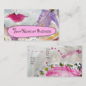 カスタマイズフェミニン可能なプロファイル·カード# 9826Fem Busi 名刺 (正面/裏面)