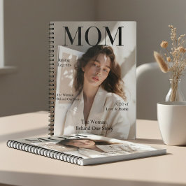 カスタマイズフォト母の日のプレゼント ママのための雑誌の表紙ノート ノートブック