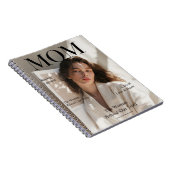 カスタマイズフォト母の日のプレゼント ママのための雑誌の表紙ノート ノートブック (右側)