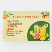 カスタマイズフルーツ台小物販売用シトラス 横断幕 (横)