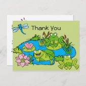カスタマイズフロッグポンド誕生日ありがとう ポストカード (正面/裏面)