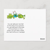 カスタマイズフロッグポンド誕生日ありがとう ポストカード (裏面)