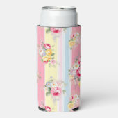 カスタマイズフローラストライプの スリム缶クーラー (Seltzer裏面)