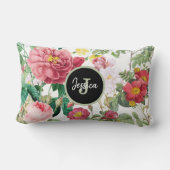 カスタマイズフローラバラヴィンテージ春ガーデン ランバークッション (裏面)