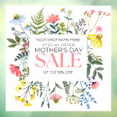 カスタマイズフローラホワイトマザーズデイセール ウィンドウサイン (シート3)