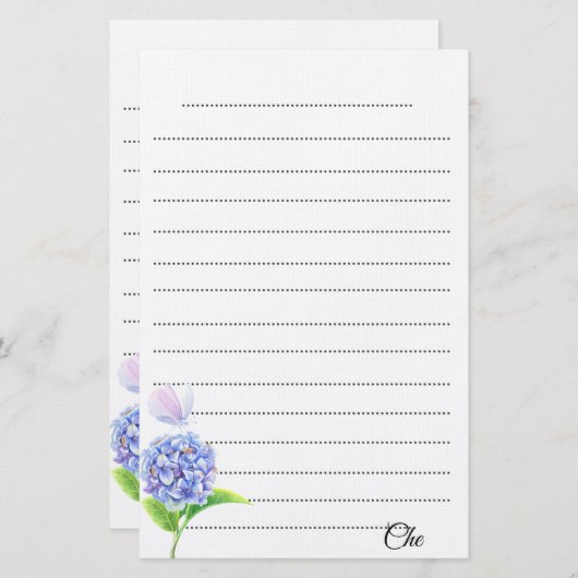 カスタマイズフローラ文房具書のメモ帳 便箋 (正面/裏面)