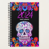 カスタマイズフローラ糖スカルデイリー未加工 プランナー手帳 (正面)