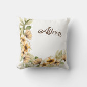 カスタマイズフローラ花嫁ギフトアイディア クッション (正面)