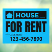 カスタマイズブルーブラックハウスの賃貸エテ実在ート ウィンドウサイン (シート3)