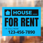 カスタマイズブルーブラックハウスの賃貸エテ実在ート ウィンドウサイン (シート2)