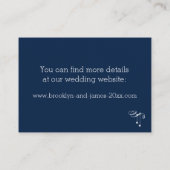 カスタマイズブ結婚ルの宿泊カード エンクロージャーカード (裏面)