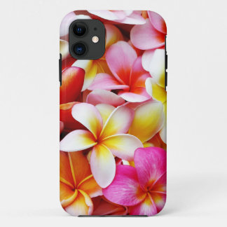 カスタマイズプルメリアのFrangipaniのハワイの花 iPhone 11 ケース