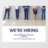 カスタマイズプロフェッショナル採用 ウィンドウサイン (シート)