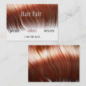 カスタマイズヘアーサロンのスタイルの名刺- 名刺 (正面/裏面)