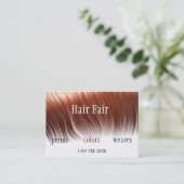 カスタマイズヘアーサロンのスタイルの名刺- 名刺 (スタンド正面)