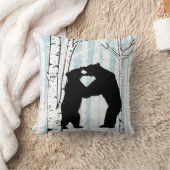 カスタマイズベアーズインラブ樺の木森装飾用クッション クッション (ブランケット)