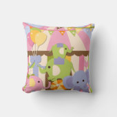 カスタマイズベビーのサーカスの枕 クッション (正面)