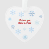 カスタマイズベビー初めてのクリスマスアクリルオーナメント オーナメント (裏面)