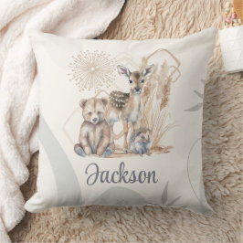 カスタマイズベビー名ボホベアディアー男女兼用 クッション