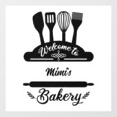 カスタマイズベーカリーへようこそ ウィンドウサイン (シート)