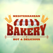 カスタマイズベーカリーショップ小麦グレインラージ ウィンドウサイン (シート3)