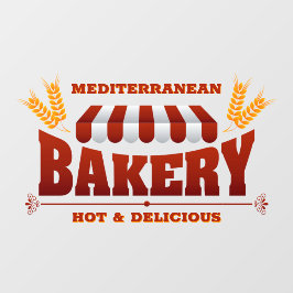 カスタマイズベーカリーショップ小麦グレインラージ ウィンドウサイン