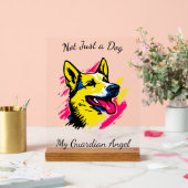 カスタマイズポップ・アートの可能なアートドイツシェパードデザイン アクリルサイン (ウェディング)