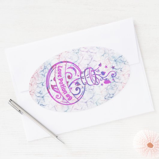 カスタマイズポーションボトルオーバルステッカー 楕円形シール (封筒)