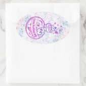 カスタマイズポーションボトルオーバルステッカー 楕円形シール (バッグ)