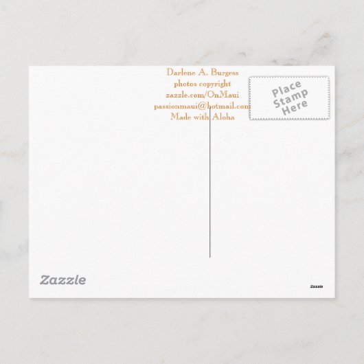 カスタマイズマウイの奥地のクリスマス- シーズンポストカード (裏面)