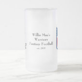 カスタマイズマグ- フロストグラスビールジョッキ (中央)