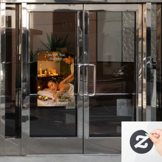 カスタマイズマッサージ ウィンドウサイン (オフィスドア)