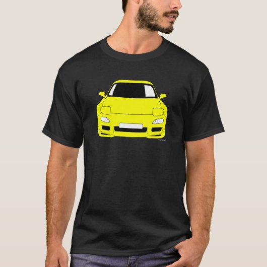カスタマイズマツダFD RX7車のTシャツ Tシャツ (正面)