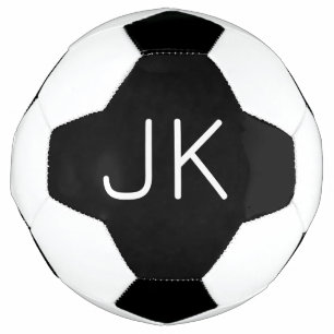 カスタマイズミニマルイニシャル名 サッカーボール