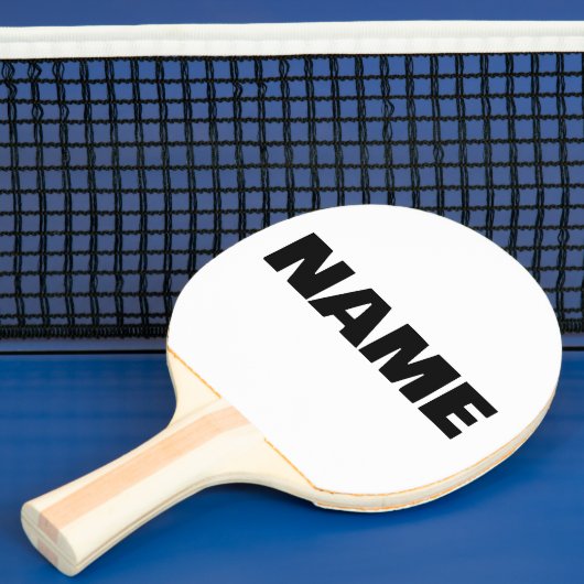 カスタマイズミニマルイニシャル名 卓球ラケット (インサイチュ)