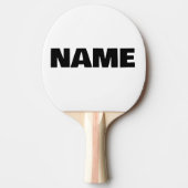 カスタマイズミニマルイニシャル名 卓球ラケット (正面)