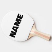 カスタマイズミニマルイニシャル名 卓球ラケット (横)