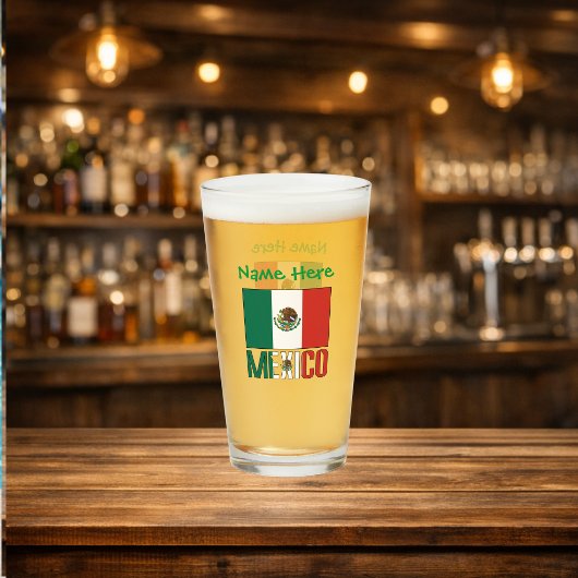 カスタマイズメキシコの旗 タンブラーグラス
