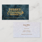 カスタマイズモダン可能なクリーニング名刺 名刺 (正面/裏面)