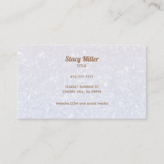 カスタマイズモダン可能なクリーニング名刺 名刺 (裏面)