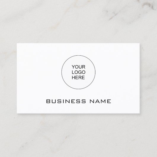 カスタマイズモダン可能なシンプルテンプレート 名刺 (正面)