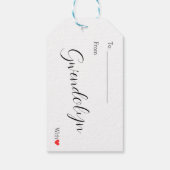 カスタマイズモダン可能なトレンディーメリーソバークリスマス ギフトタグ (裏面)