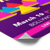 カスタマイズモダン可能なヒンドゥーホリフェスティバル色 ポスター (角)