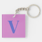 カスタマイズモダン可能なピンクの子猫 キーホルダー (裏面)