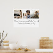 カスタマイズモダン可能なフォトコラージュ父の日Gif ポスター (キッチン)